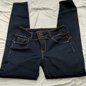 Womens Dark Skinny Jeans